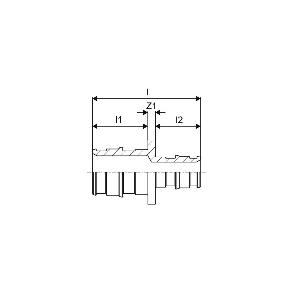 Uponor Q und E, Kupplung reduziert, 40x20mm, 1063934... UPONOR-1063934 4021598128651 (Abb. 2)