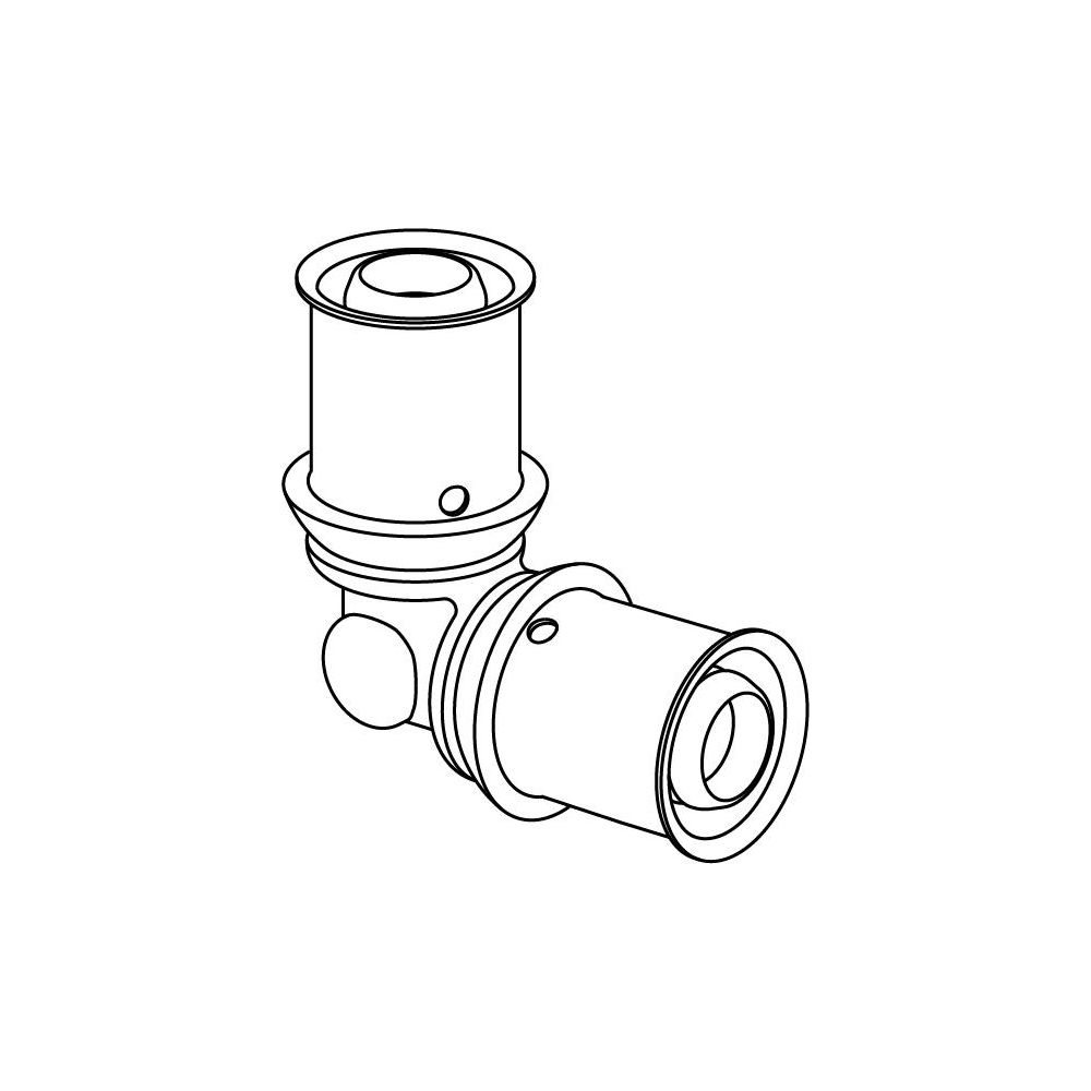 Uponor S-Press Plus Winkel 16x16mm, 1070523... UPONOR-1070523 6414905218431 (Abb. 2)