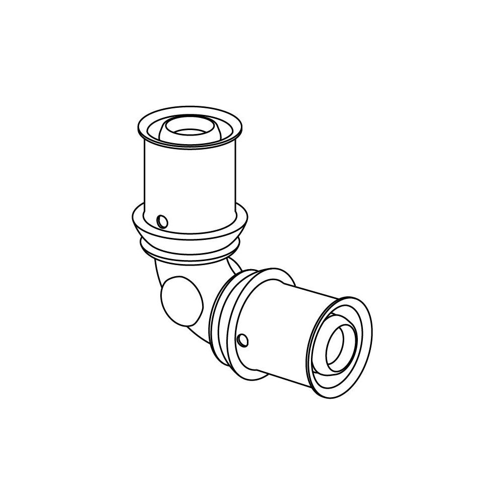 Uponor S-Press Plus Bogen, 20x20mm, 1070528... UPONOR-1070528 6414905218486 (Abb. 2)