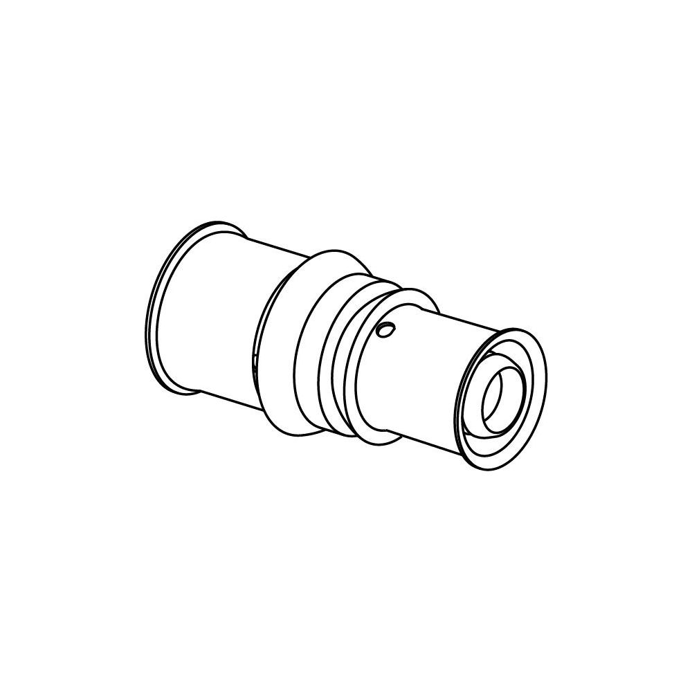 Uponor S-Press Plus Kupplung reduziert 20x16mm, 1070552... UPONOR-1070552 6414905218721 (Abb. 2)