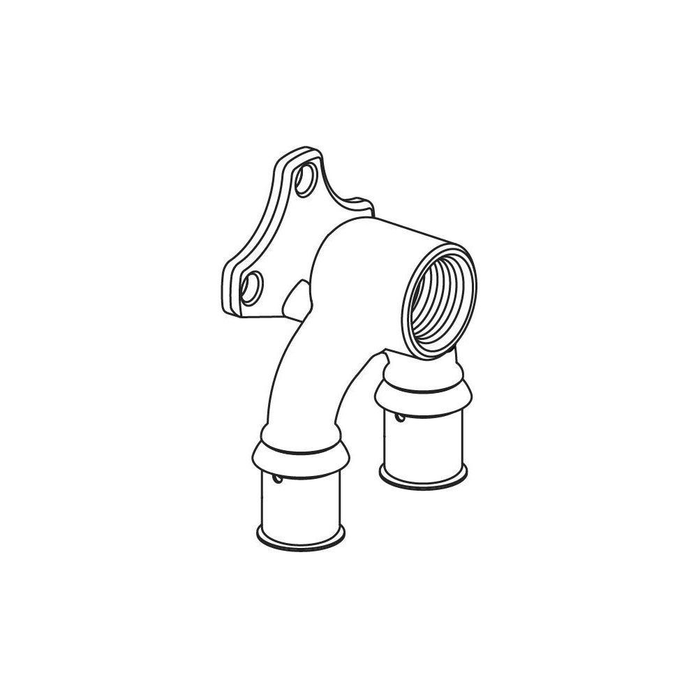Uponor S-Press Plus U-Wandscheibe, 16mm x Rp 1/2", FT-16... UPONOR-1070629 6414905219452 (Abb. 2)