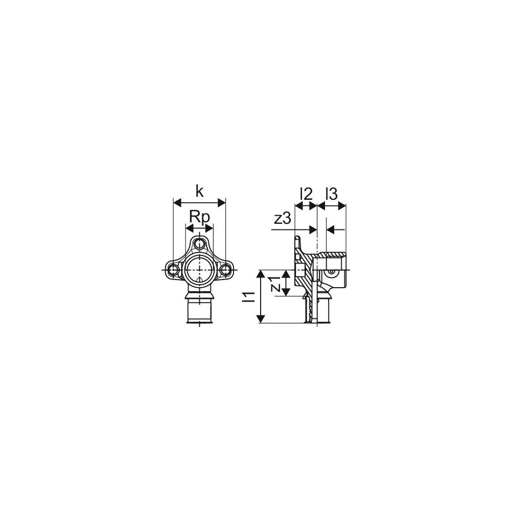Uponor S-Press Plus Wandscheibe M, 16mm x Rp 1/2" FT... UPONOR-1070639 6414905219551 (Abb. 3)