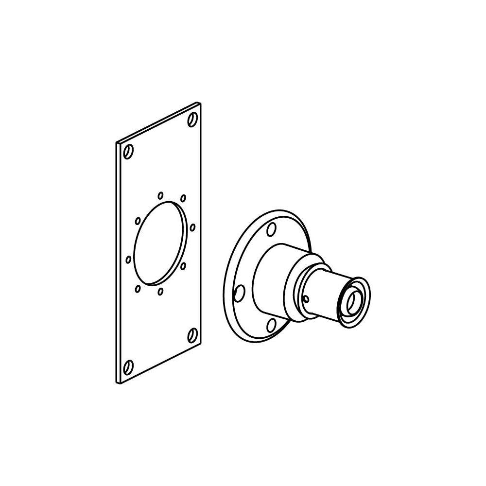 Uponor S-Press Plus Mauerdurchführung, 16mm x G 1/2" FT... UPONOR-1070652 6414905219681 (Abb. 2)