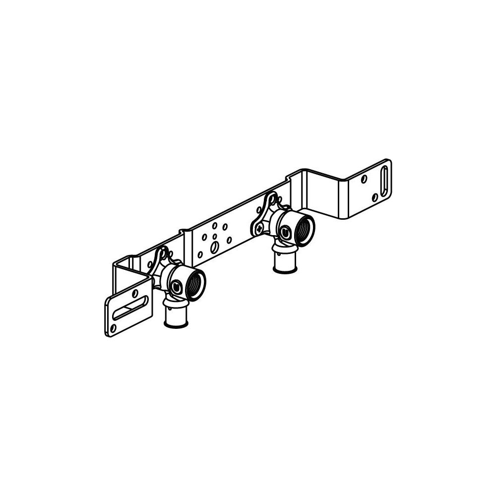 Uponor S-Press Plus Montageeinheit, 16mm x Rp 1/2" FT, c/c 150mm... UPONOR-1070662 6414905219780 (Abb. 2)
