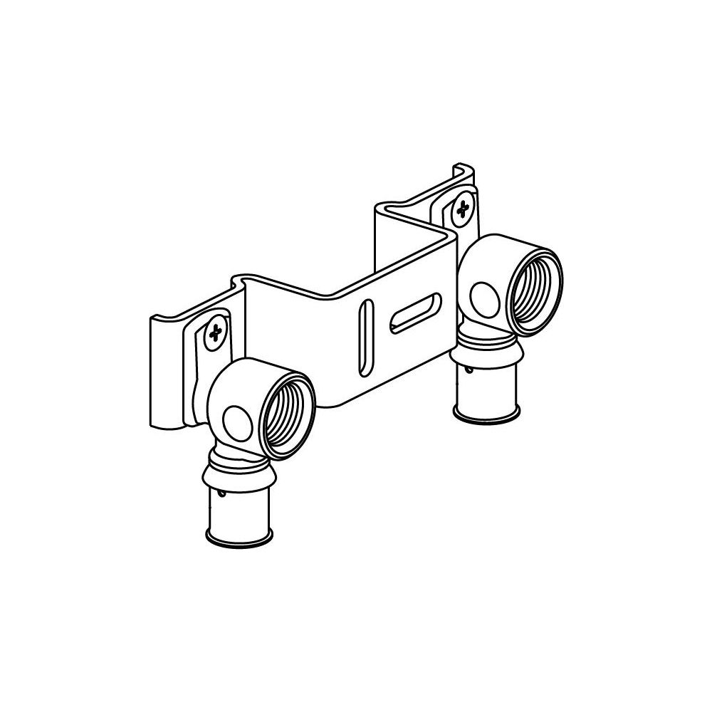 Uponor S-Press Plus Montageeinheit Gemini, 16mm x Rp 1/2" FT, c/c 150mm... UPONOR-1070664 6414905219803 (Abb. 2)