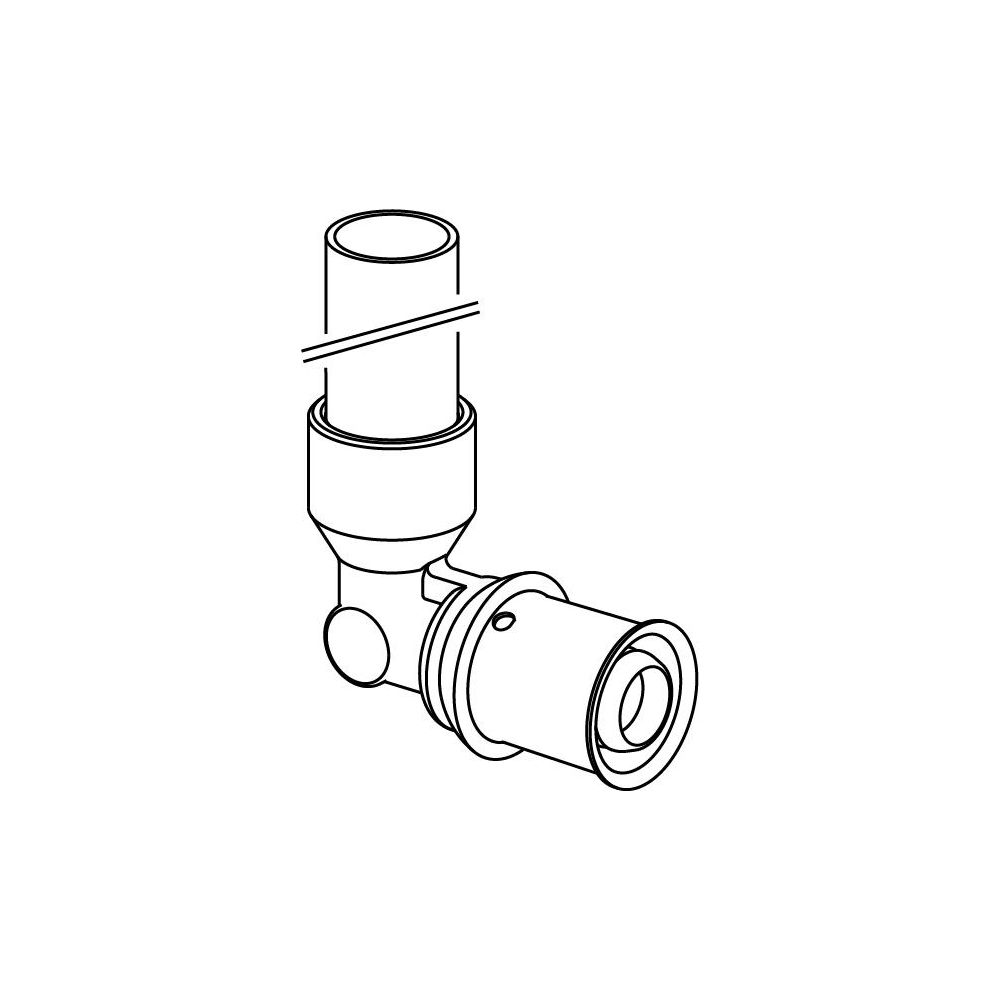 Uponor S-Press Plus HK-Anschlusswinkel plattiert, 16mm x 15CU, 350mm... UPONOR-1070678 6414905219940 (Abb. 2)