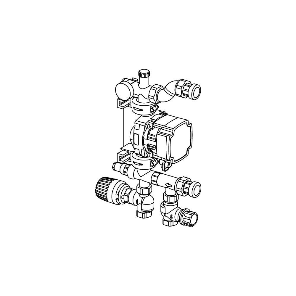 Uponor Fluvia T Pumpengruppe, Push-23-B-W, 1078304... UPONOR-1078304 4021598130128 (Abb. 2)