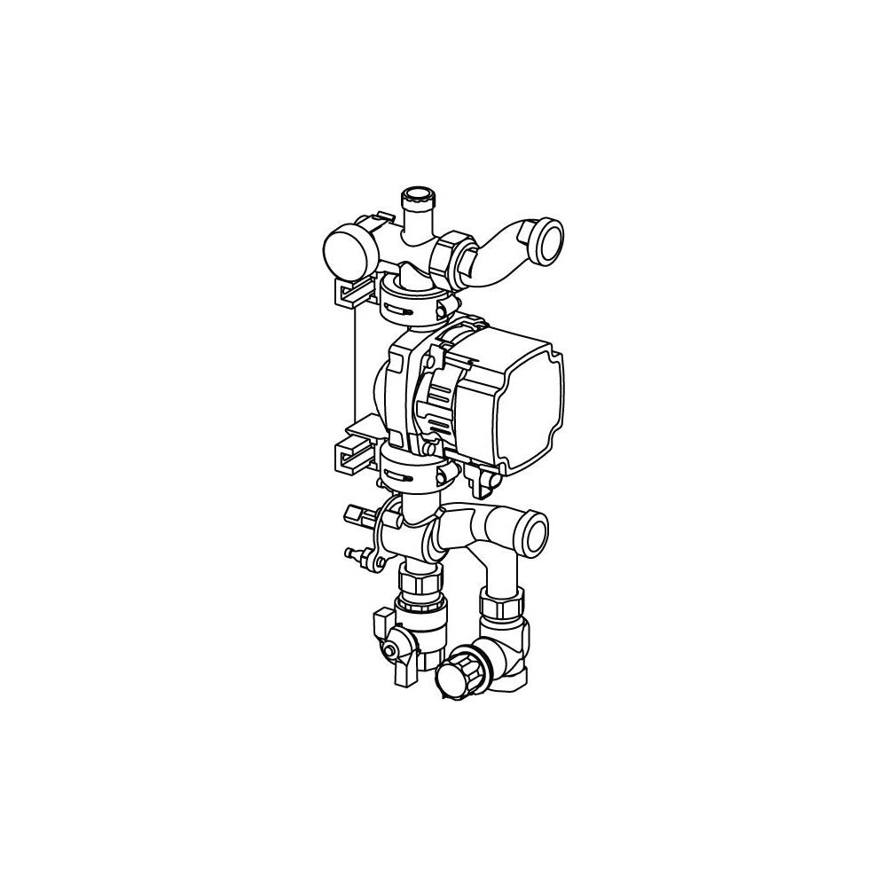 Uponor Fluvia Pumpengruppe, MPG-10-B-W, 1078307... UPONOR-1078307 4021598130159 (Abb. 2)