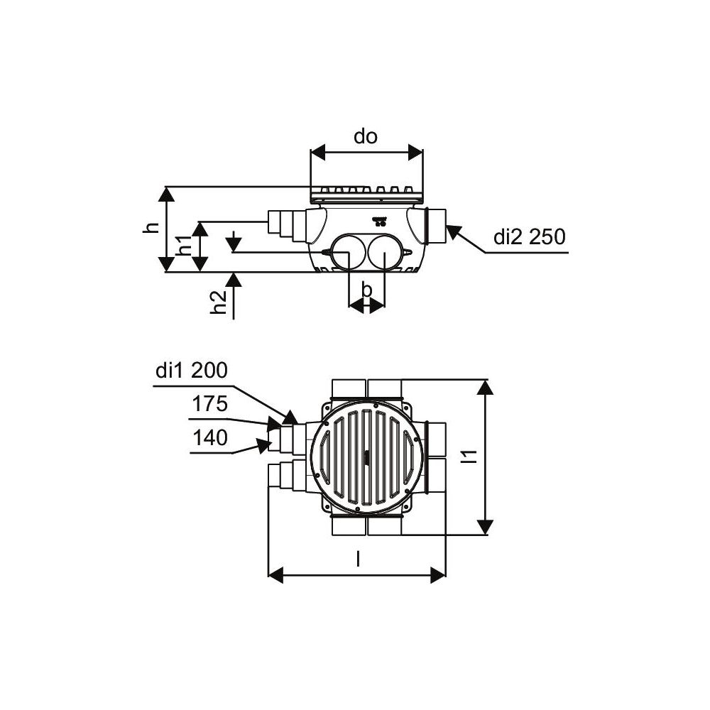 Uponor Ecoflex Schacht, 6x250 x 2x140/175/200, 1084578... UPONOR-1084578 4021598132412 (Abb. 3)