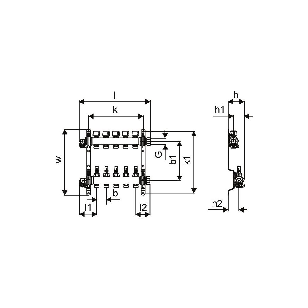 Uponor Vario S-Verteiler FM 12x3/4 Euro... UPONOR-1086548 4021598135291 (Abb. 4)