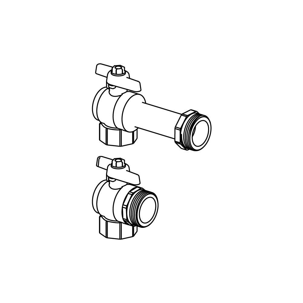 Uponor Vario Eck-Kugelhahn Rp 3/4" x 1" , 1086559... UPONOR-1086559 4021598135406 (Abb. 2)