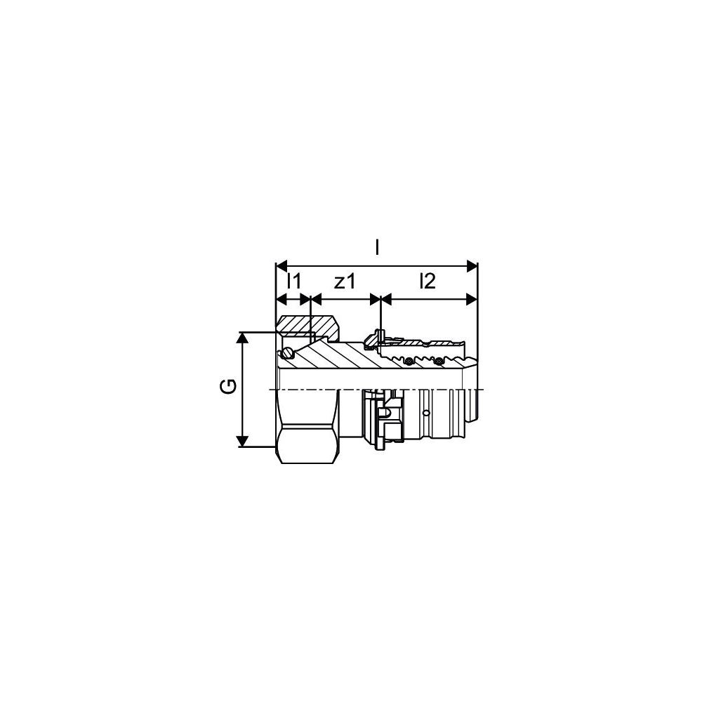 Uponor Uni-X S-Press Verschraubung Eurokonus, 20x3/4" FT Eurokonus... UPONOR-1087281 4021598149298 (Abb. 3)