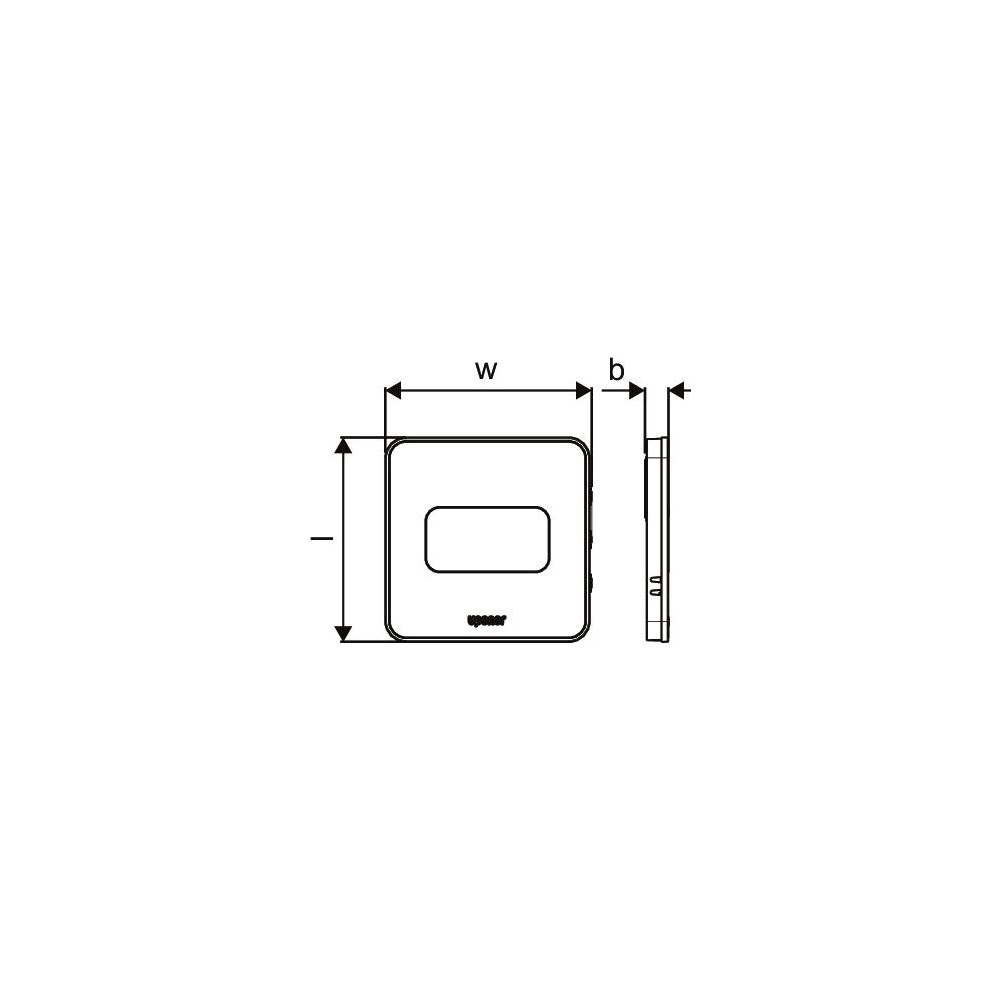 Uponor Smatrix Base Raumtemperatur-Feuchtefühler Style, T-149 Bus... UPONOR-1087813 4021598149809 (Abb. 2)