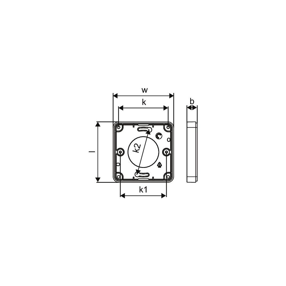 Uponor Smatrix Base Aufputz-Wandrahmen Style, T-149 A-14X, Schwarz... UPONOR-1087822 4021598149892 (Abb. 2)