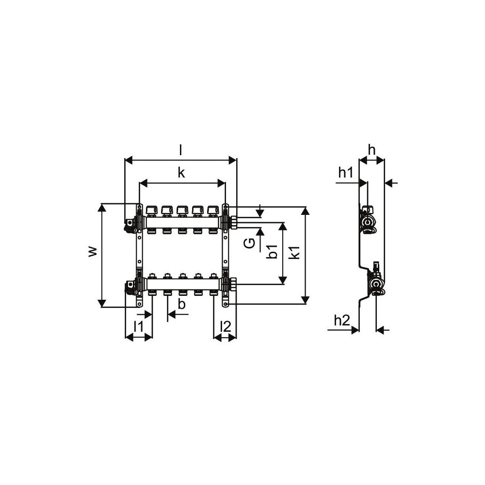 Uponor Vario S Verteiler LS 14x3/4 Euro... UPONOR-1088869 6414905243075 (Abb. 3)