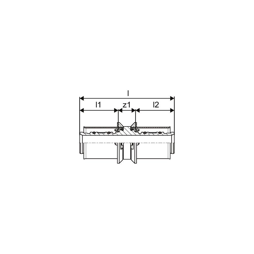 Uponor Smart Presskupplung, 16x1,8/2,0-16x1,8/2,0mm... UPONOR-1089647 6414905215744 (Abb. 3)
