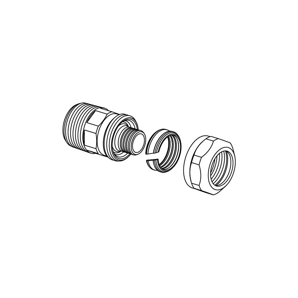 Uponor Ecoflex Übergangsnippel PN 10, 20x2,8mm x 3/4"... UPONOR-1091505 6414905222896 (Abb. 2)