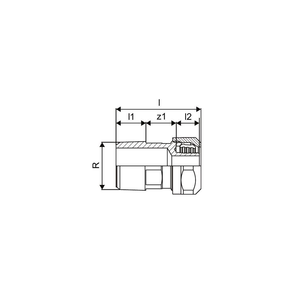 Uponor Ecoflex Übergangsnippel PN 10, 20x2,8mm x 3/4"... UPONOR-1091505 6414905222896 (Abb. 3)