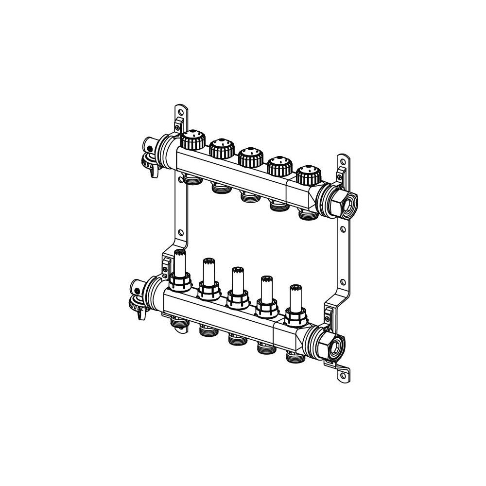 Uponor Vario S-Verteiler DFC, 9x 3/4" Eurokonus... UPONOR-1093594 6414905230587 (Abb. 2)