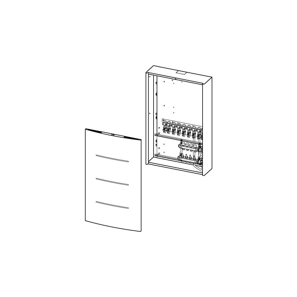 Uponor Combi Port M-Pro Schrank mit Verteiler OW, 1180x700x300mm, 6HM und 9BV... UPONOR-1093820 6414905231508 (Abb. 2)