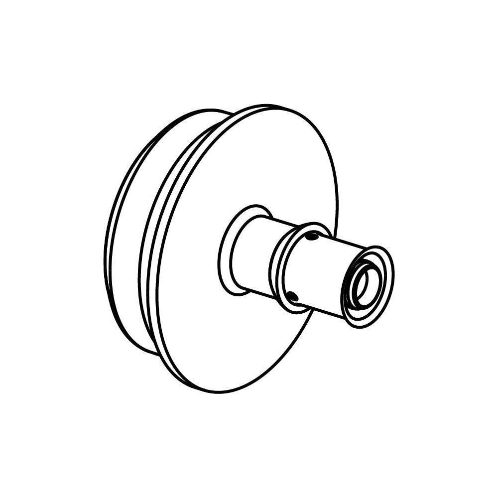 Uponor RS Adapter S-Press Plus, 25mm x RS2, 1095819... UPONOR-1095819 6414905480128 (Abb. 2)