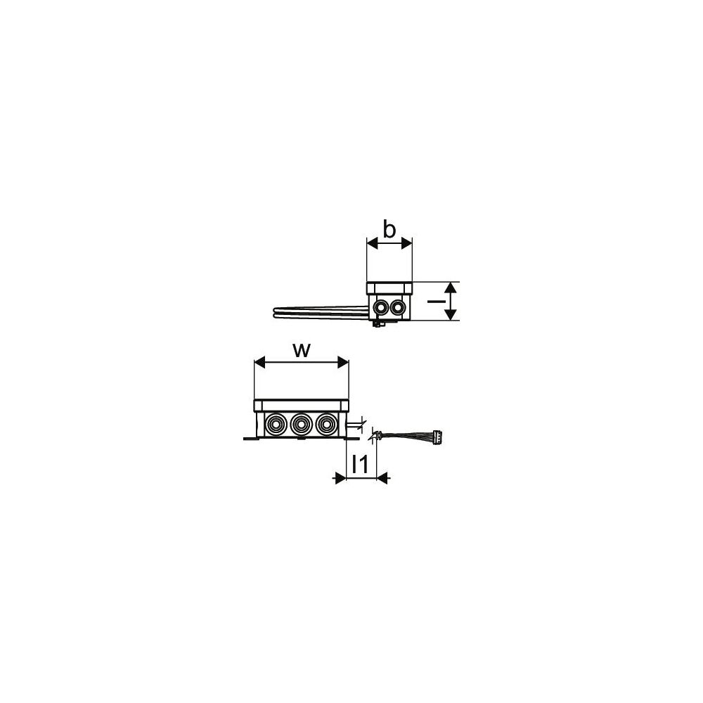Uponor Combi Port E-Pro Verbindungskabel, 1,89x43x37, 4-polig... UPONOR-1097086 6414905484249 (Abb. 3)