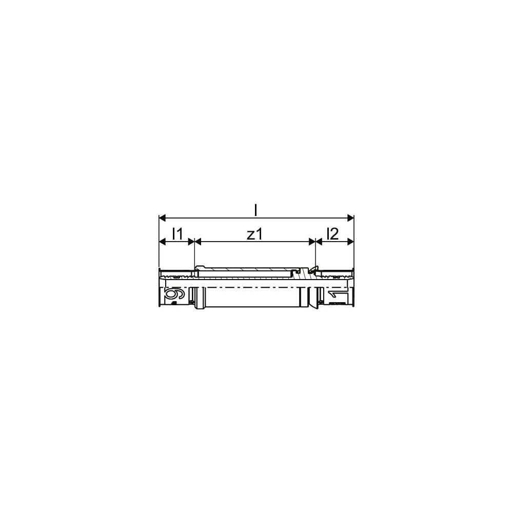 Uponor S-Press Schiebekupplung, 40x40mm, 1118710... UPONOR-1118710 6414905554942 (Abb. 3)