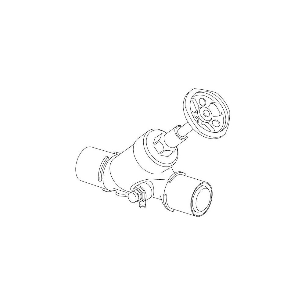 Uponor S-Press Schrägsitzventil, DN 32, 40mm, 1119314... UPONOR-1119314 6414905559954 (Abb. 2)