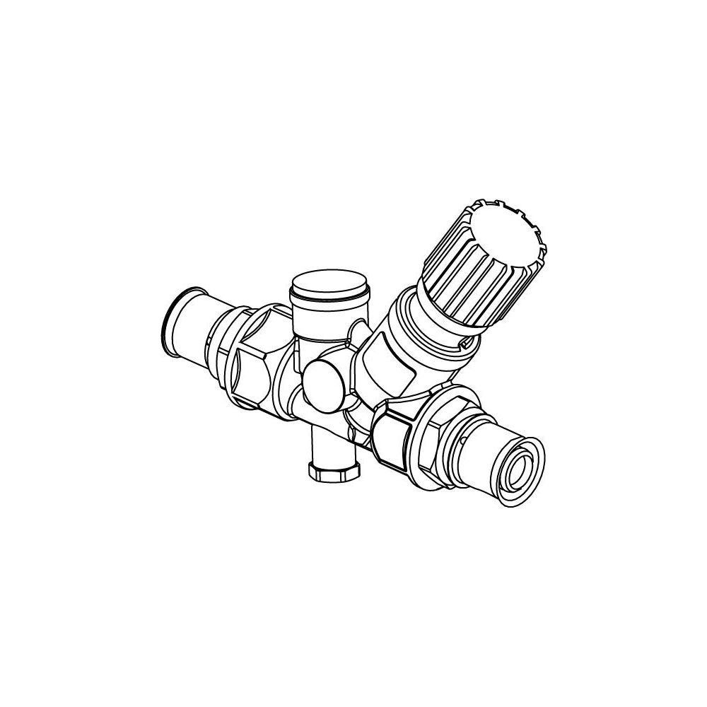 Uponor S-Press Plus Zirkulationsventil DN 20 20mm, 1119320... UPONOR-1119320 6414905560042 (Abb. 2)