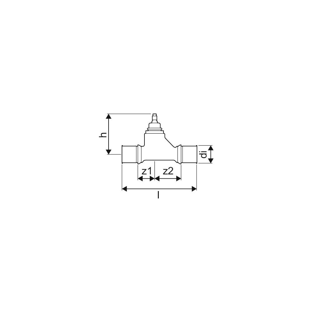 Uponor S-Press Plus Unterputzventil, DN 15, 16mm, 1119321... UPONOR-1119321 6414905560059 (Abb. 3)