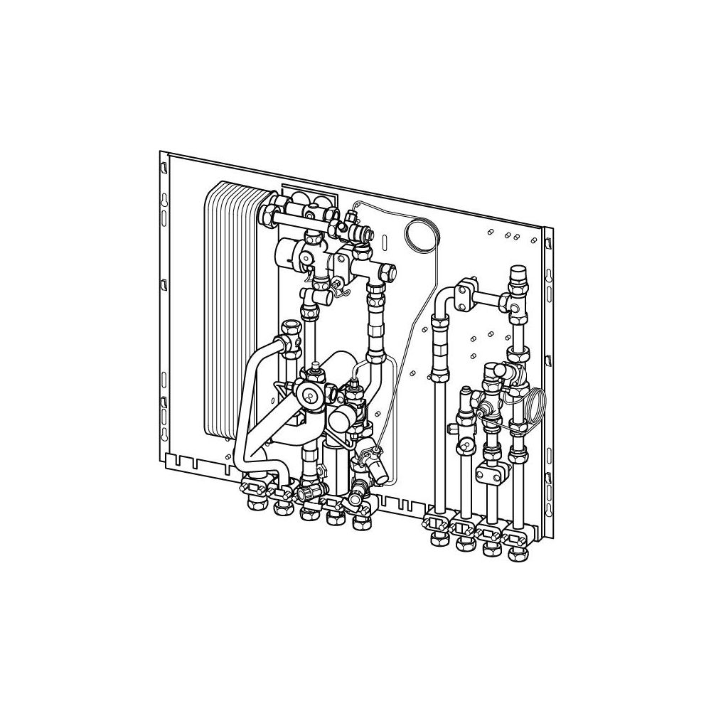 Uponor Combi Port M-4pipe Vierleiterstation Heizen/Kühlen, 19 l/min, BP HC DI D4, mit D... UPONOR-1135563 6414900422147 (Abb. 2)
