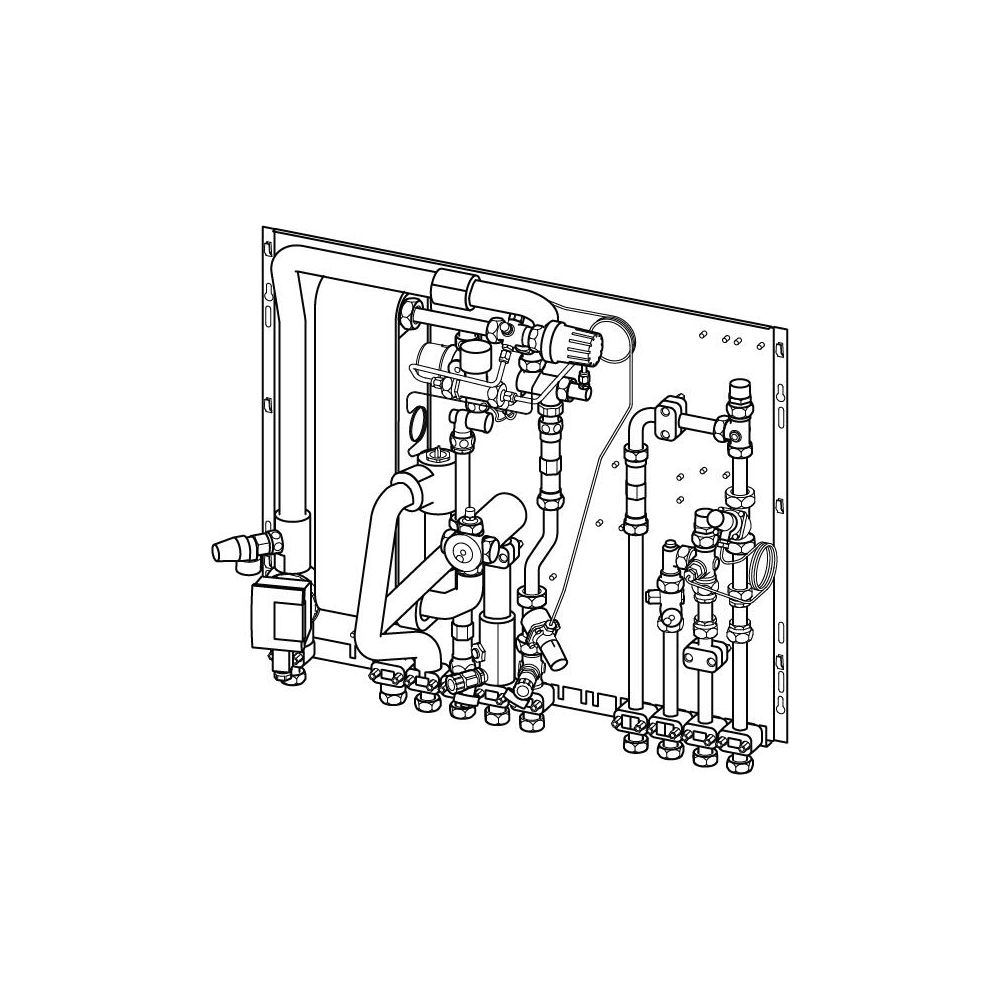 Uponor Combi Port M-4pipe Vierleiterstation Heizen/Kühlen, 19 l/min, BP ZM HC DI D4, mi... UPONOR-1135569 6414900422208 (Abb. 2)