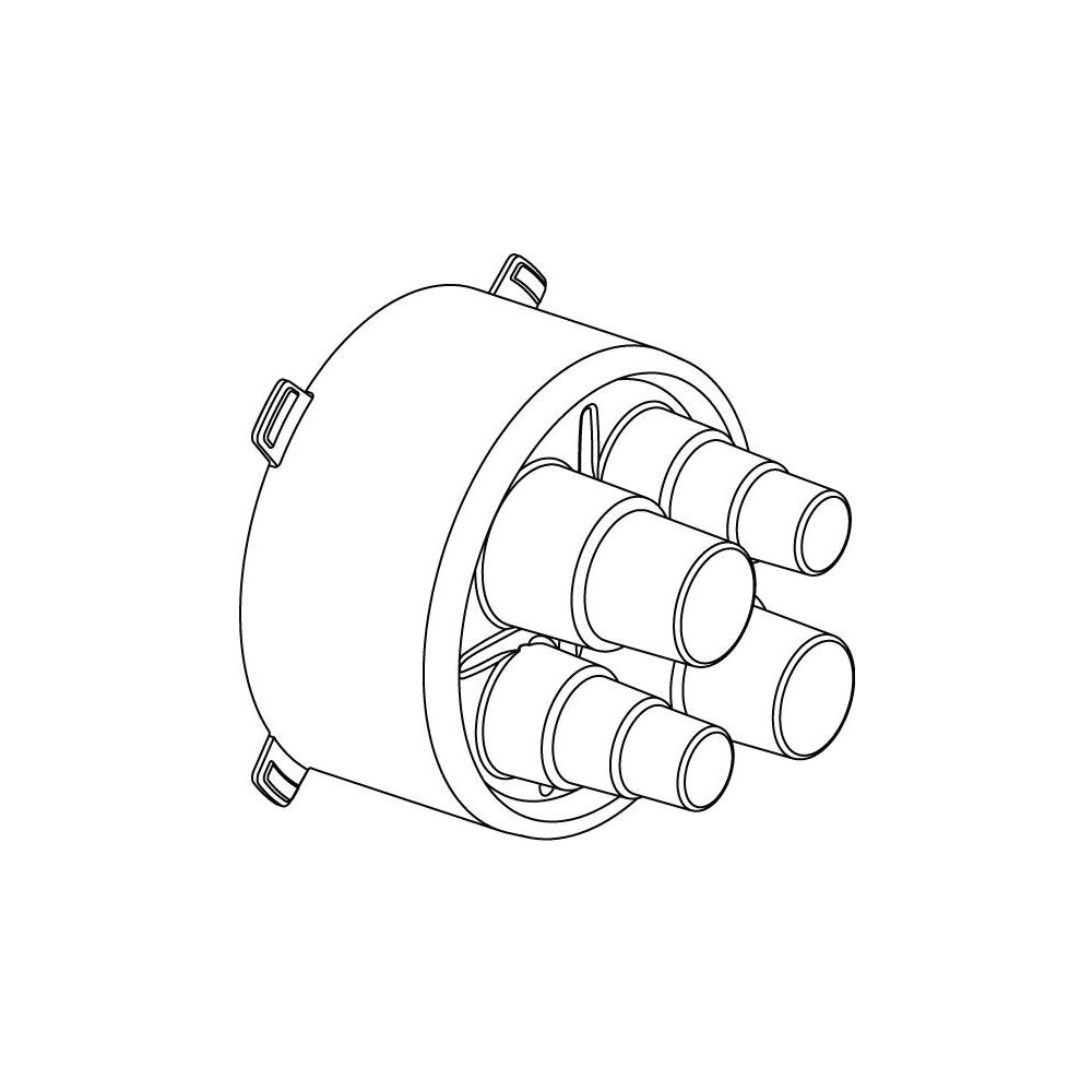 Uponor Ecoflex Gummi-Endkappe Quattro 32-50mm plus 50-63mm, Mantel 200mm... UPONOR-1137496 6414900368452 (Abb. 2)