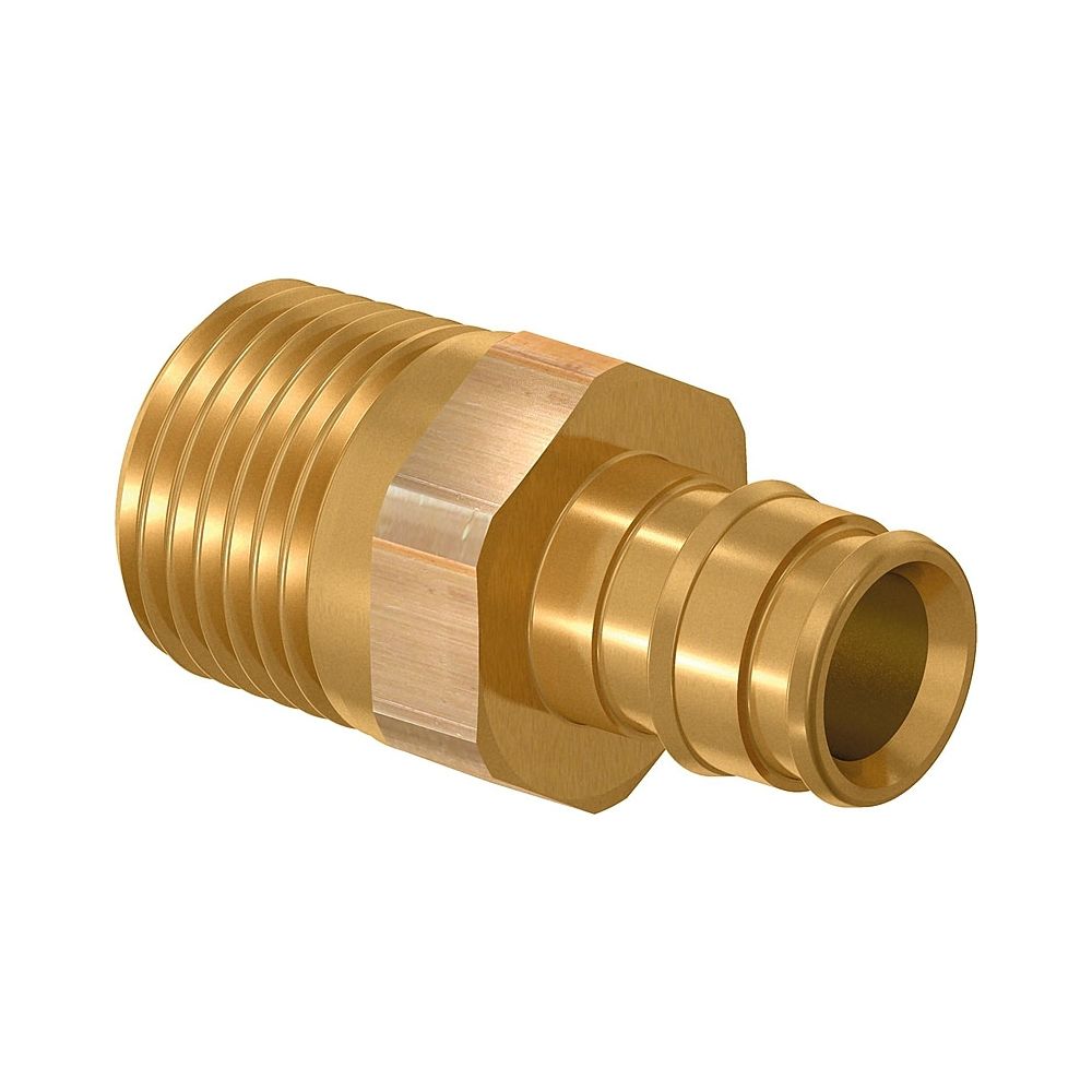 Uponor Q&E Übergangsnippel PL/DR 75-R2 1/2"MT... UPONOR-1085074 6414905208036 (Abb. 1)