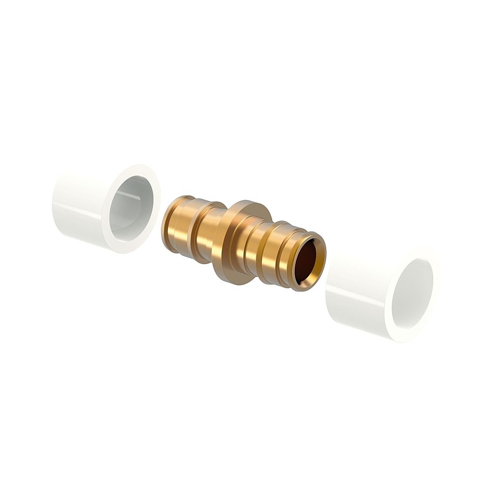 Uponor Q&E Kupplung mit Ringen DR 16x1,8/2,0-16x1,8/2,0... UPONOR-1058660 4021598120266 (Abb. 1)