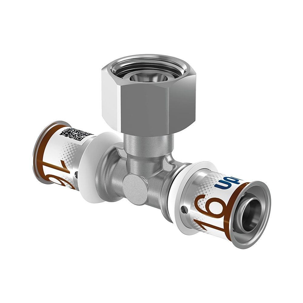 Uponor S-Press PLUS SK-T-Stück Geberit 16-G1/2"FT-16... UPONOR-1070659 6414905219759 (Abb. 1)
