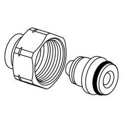 Uponor Eurokonusverschraubung Vario MLCP RED, 14x1,6 x 3/4" Eurokonus... UPONOR-1000117 4021598023215 (Abb. 1)