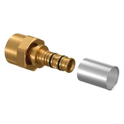 Uponor Pressmuffe Multi 20 x Rp 1/2" FT, für PE-Xa, Edelstahlhülse... UPONOR-1000161 4021598024885 (Abb. 1)