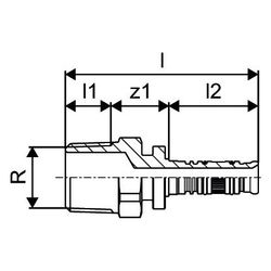 Uponor Pressmuffe Multi 16 x Rp 1/2" FT, für PE-Xa, Edelstahlhülse... UPONOR-1000160 7331541111676 (Abb. 1)