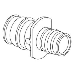 Uponor Q und E Reduzierkupplung, 32x25mm, PPSU... UPONOR-1001240 6414907050138 (Abb. 1)