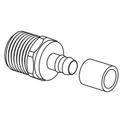 Uponor Minitec Übergangsnippel, 9,9mm x R 1/2" MT, 1005265... UPONOR-1005265 4021598025004 (Abb. 1)