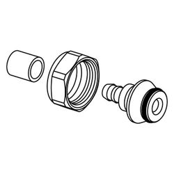 Uponor Vario Eurokonusverschraubung Minitec, 9,9x1,1x3/4" Eurokonus... UPONOR-1005266 4021598025011 (Abb. 1)