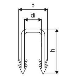Uponor Magna Haltenadel, 25mm, 1005291... UPONOR-1005291 4021598025745 (Abb. 1)