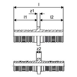 Uponor Rapex Press-Kupplung, 17x17, 1005079... UPONOR-1005079 4021598025684 (Abb. 1)