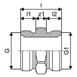 Uponor Uni-X Doppelnippel 3/4" MT Euro x 3/4" MT Eurokonus... UPONOR-1006641 4021598501539 (Abb. 1)