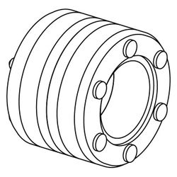 Uponor Ecoflex Mauerdurchführung DWD 140mm, 1007360... UPONOR-1007360 4021598101029 (Abb. 1)