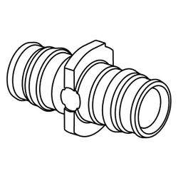 Uponor Q und E Kupplung PPSU, 16x16mm, 1008669... UPONOR-1008669 6414907050008 (Abb. 1)