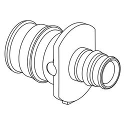 Uponor Q und E Kupplung reduziert, PPSU, 25x16mm... UPONOR-1008675 6414907050114 (Abb. 1)