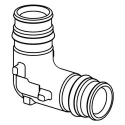Uponor Q und E Winkel, 20x20mm, PPSU... UPONOR-1008680 6414907051012 (Abb. 1)