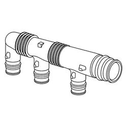 Uponor Q&E Verteiler PPSU 25 3X16 c/c45&35... UPONOR-1008718 6414907053009 (Abb. 1)